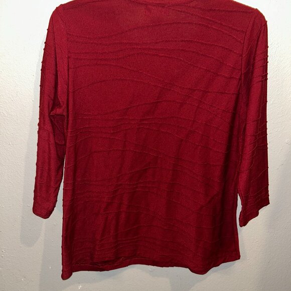 Rebecca Malone Textured Knit Top -- Size Medium - Picture 4 of 5
